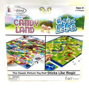 Colorforms 2 In 1 Hasbro Games Candy Land & Chutes And Ladders Car Activity